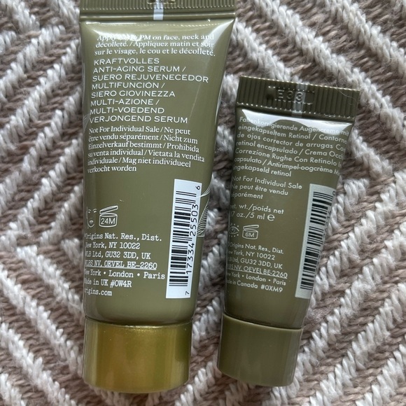 Set 2 NEW Origins Plantscription Youth Serum 15 ml and Eye Cream Retinol 5 ml - Picture 2 of 6